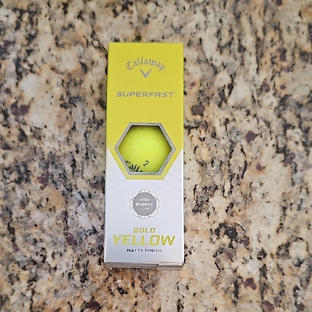 Callaway Superfast Bold Yellow Golf Ball